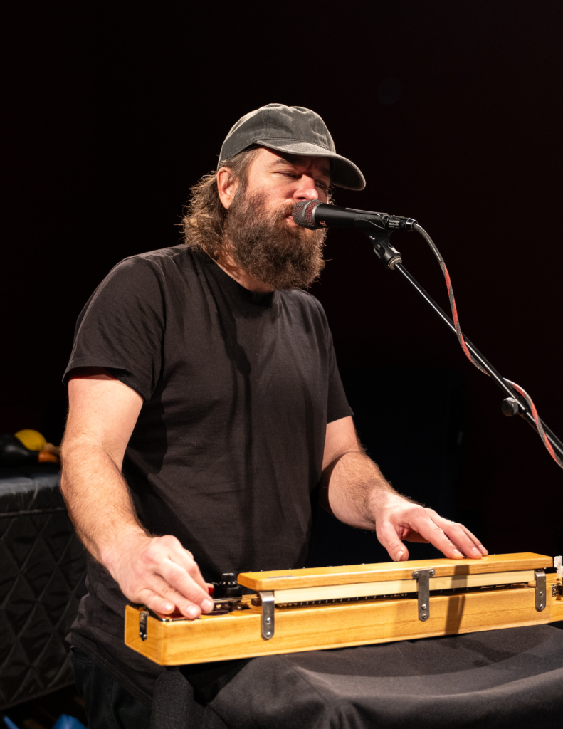 MIEN soundchecks before performing in Studio 1A on Feb. 6, 2025, at KUT Public Media Studios. William Whitworth/KUTX