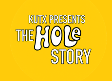 Yellow banner stating The Hole Story